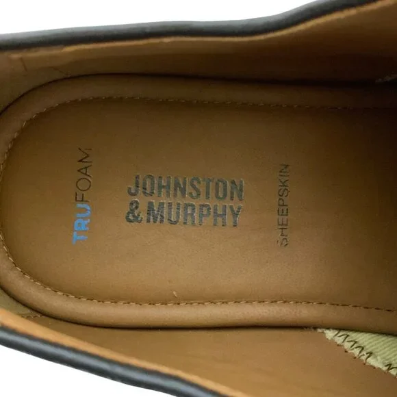 Johnston & Murphy Hennings Cap Toe Oxfords Mens 11M Brown Leather TruFoam Sole - Picture 6 of 11